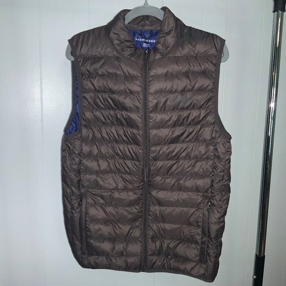 Saddlebred men’s Down puffer Vest Size M zip front zip pockets - Picture 1 of 6